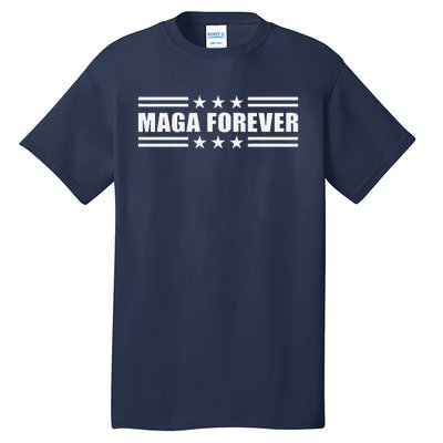 Maga Forever Trump 47 Outfit America Flag Maga Forever Tall T-Shirt