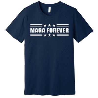 Maga Forever Trump 47 Outfit America Flag Maga Forever Premium T-Shirt