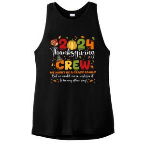 Matching Family Thanksgiving 2024 Turkey Thanksgiving Crew Gift Ladies PosiCharge Tri-Blend Wicking Tank