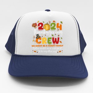 Matching Family Thanksgiving 2024 Turkey Thanksgiving Crew Gift Trucker Hat