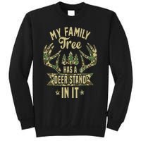 My Family Tree Has A Deer Stand In It Camo Hunting Vintage Sweatshirt