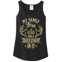 My Family Tree Has A Deer Stand In It Camo Hunting Vintage Ladies Essential Tank