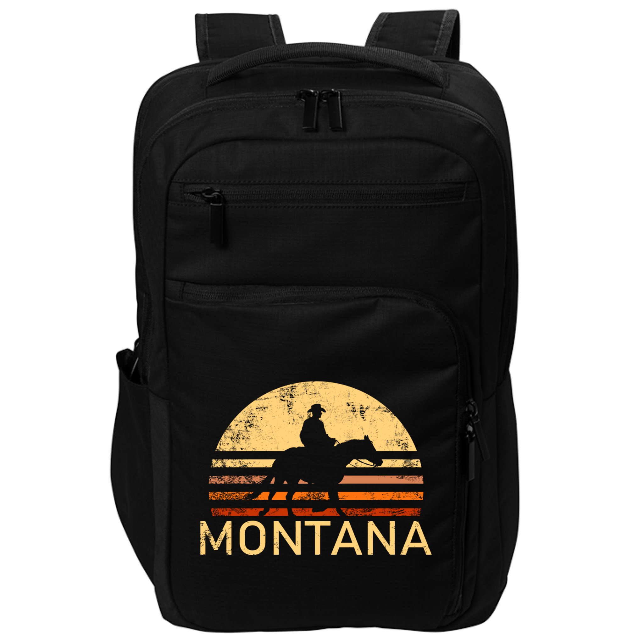 Montana For The Cow Cow Horse Lover Rancher Farmer Gift Impact Tech Backpack