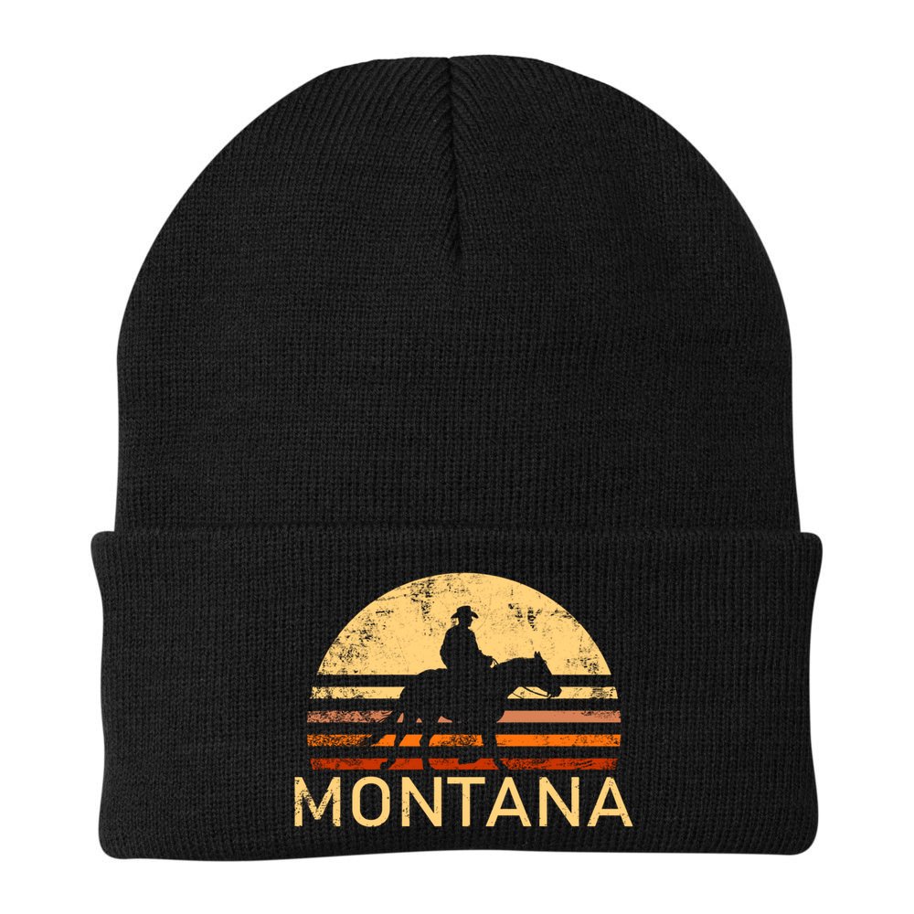 Montana For The Cow Cow Horse Lover Rancher Farmer Gift Beanie