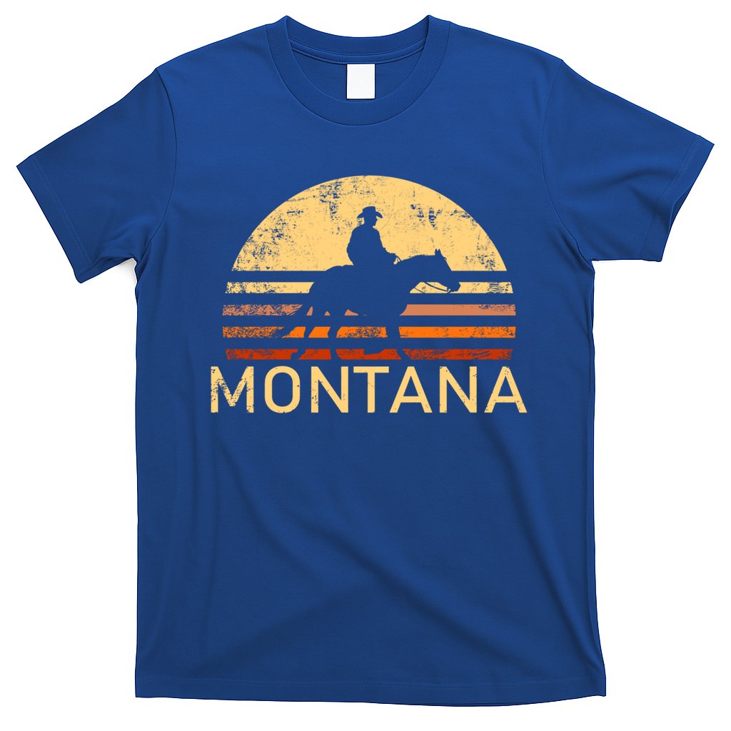 Montana For The Cow Cow Horse Lover Rancher Farmer Gift T-Shirt