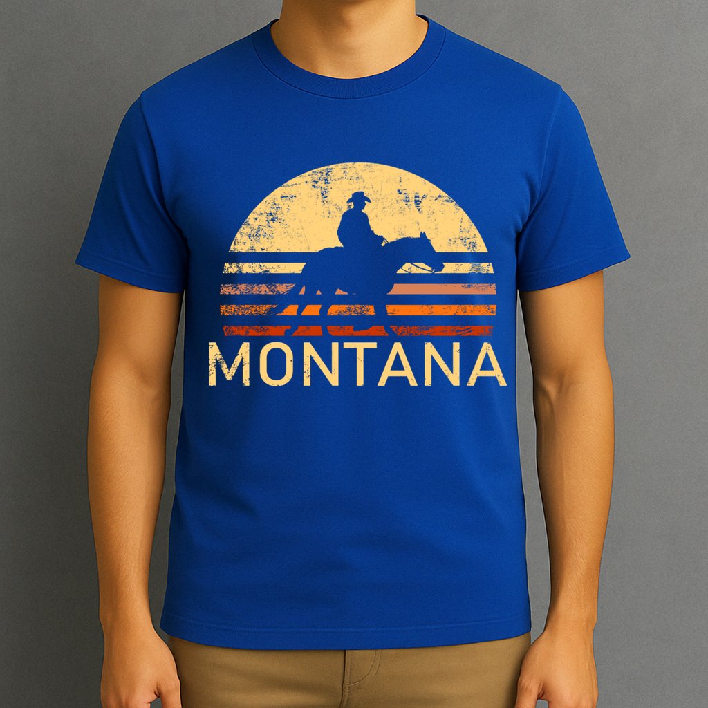 Montana For The Cow Cow Horse Lover Rancher Farmer Gift T-Shirt