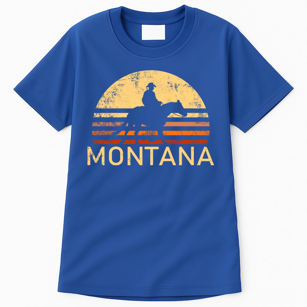 Montana For The Cow Cow Horse Lover Rancher Farmer Gift Tall T-Shirt