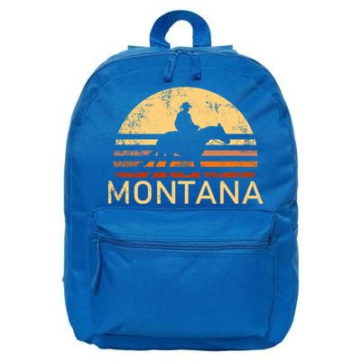 Montana For The Cow Cow Horse Lover Rancher Farmer Gift 16 in Basic Backpack