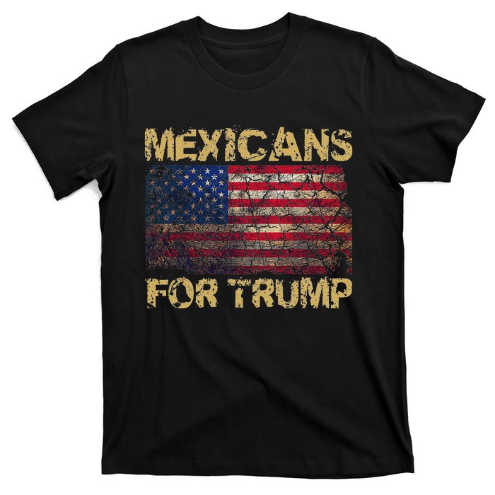 Mexicans For Trump Funny Trump 2024 President T-Shirt