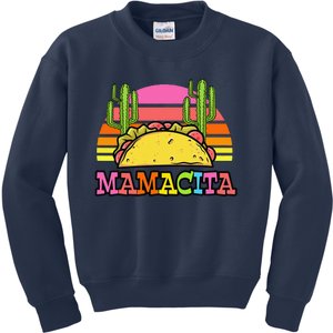 Mamacita Funny Taco Cactus Cinco De Mayo Fiesta Outfit Women Kids Sweatshirt