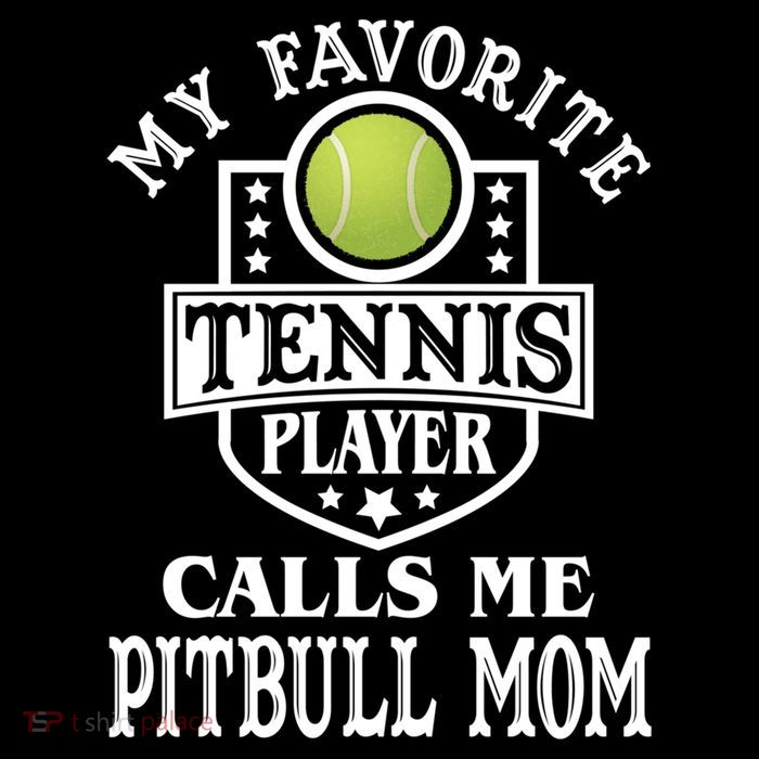 My Favorite Tennis Player Calls Me Pitbullgiftmom Funny Tennis Funny Gift Flatbill Hat