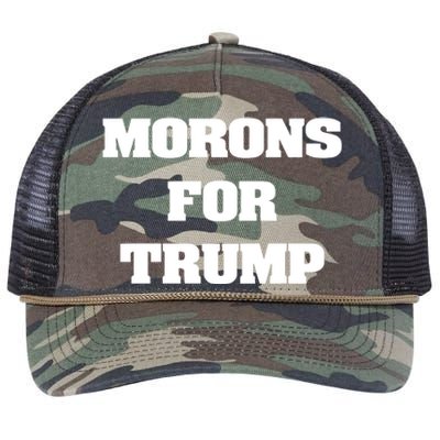 Morons For Trump Retro Rope Trucker Hat Cap