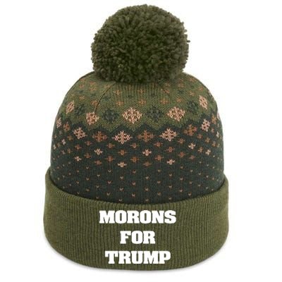 Morons For Trump The Baniff Cuffed Pom Beanie