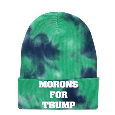 Morons For Trump Tie Dye 12in Knit Beanie