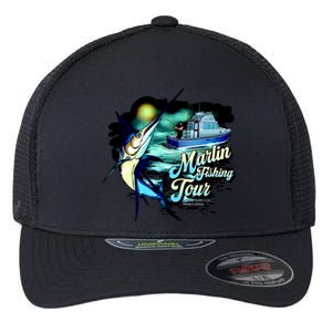 Marlin Fishing Tour Flexfit Unipanel Trucker Cap