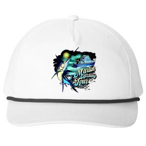 Marlin Fishing Tour Snapback Five-Panel Rope Hat