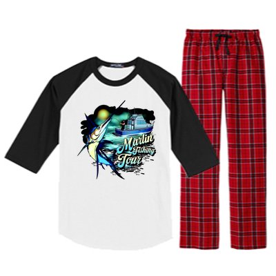 Marlin Fishing Tour Raglan Sleeve Pajama Set