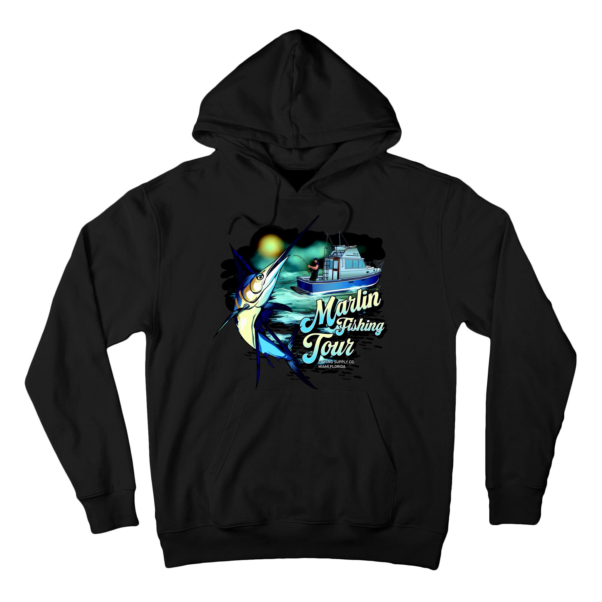 Marlin Fishing Tour Tall Hoodie