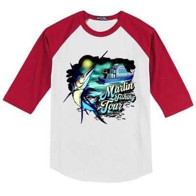 Marlin Fishing Tour Kids Colorblock Raglan Jersey