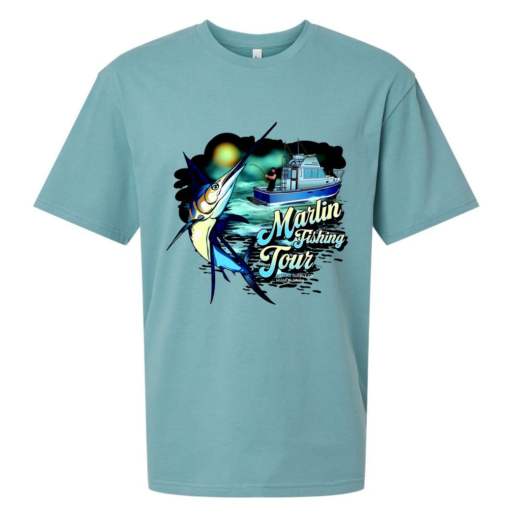 Marlin Fishing Tour Sueded Cloud Jersey T-Shirt