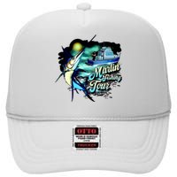 Marlin Fishing Tour High Crown Mesh Back Trucker Hat