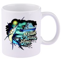 Marlin Fishing Tour 11oz C Handle Ceramic Mug