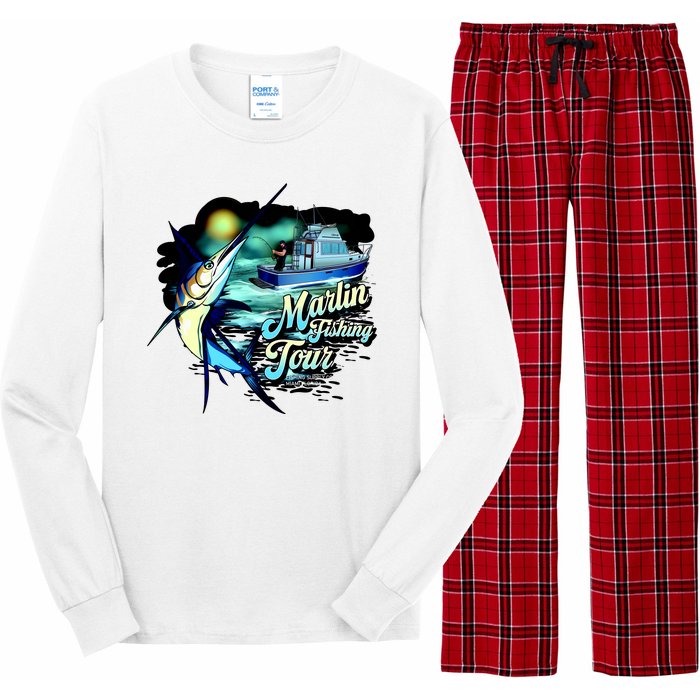 Marlin Fishing Tour Long Sleeve Pajama Set