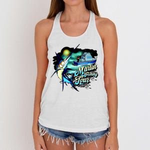 Marlin Fishing Tour Women's Knotted Racerback Tank