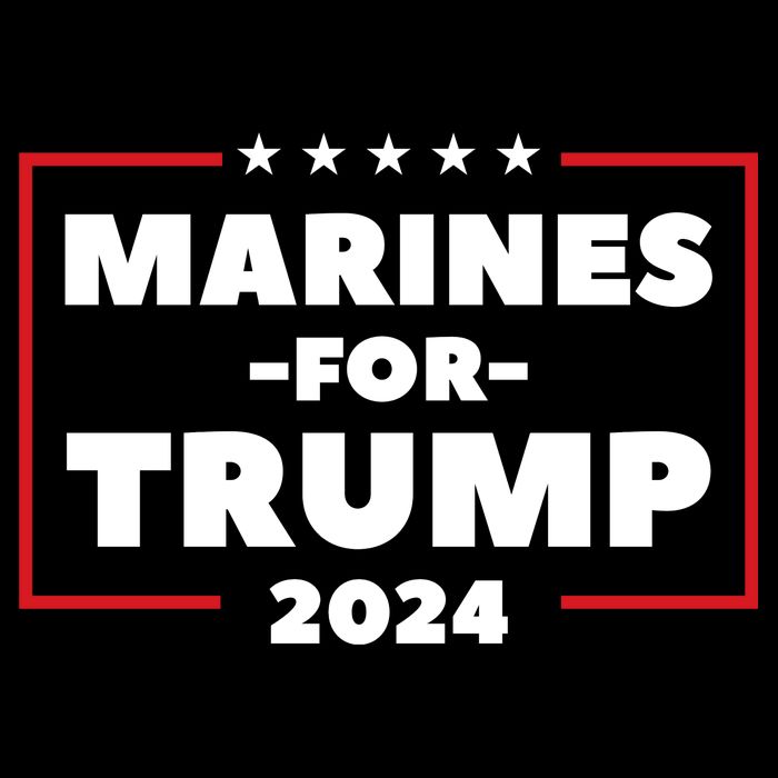 Marines For Trump 2024 Flexfit Unipanel Trucker Cap