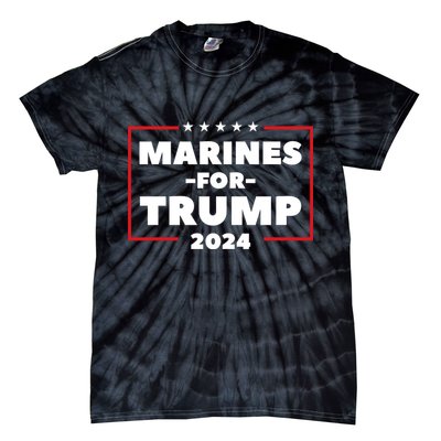 Marines For Trump 2024 Tie-Dye T-Shirt