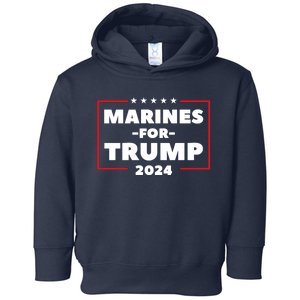 Marines For Trump 2024 Toddler Hoodie