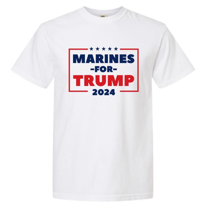 Marines For Trump 2024 Garment-Dyed Heavyweight T-Shirt