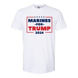 Marines For Trump 2024 Softstyle CVC T-Shirt