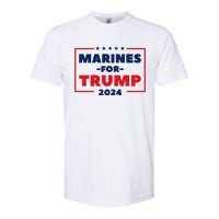 Marines For Trump 2024 Softstyle CVC T-Shirt