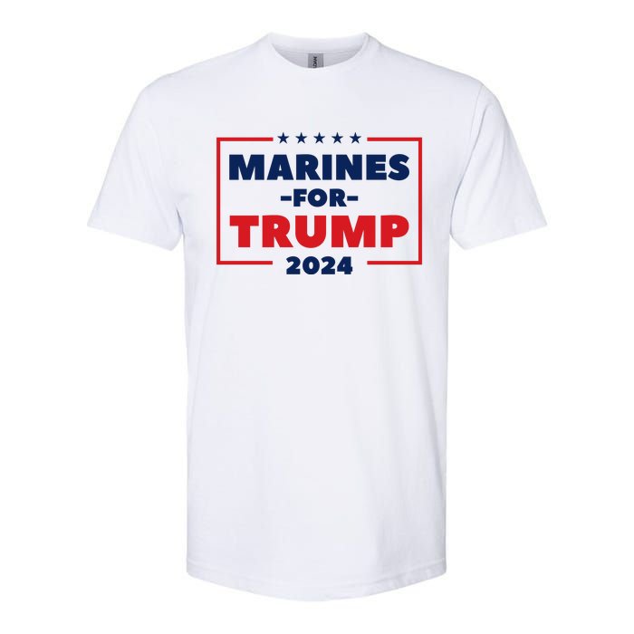 Marines For Trump 2024 Softstyle CVC T-Shirt