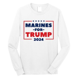 Marines For Trump 2024 Long Sleeve Shirt