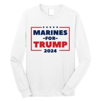 Marines For Trump 2024 Long Sleeve Shirt