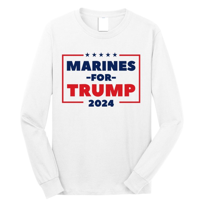 Marines For Trump 2024 Long Sleeve Shirt