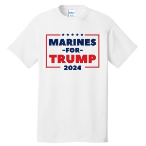 Marines For Trump 2024 Tall T-Shirt