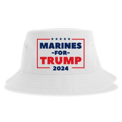 Marines For Trump 2024 Sustainable Bucket Hat