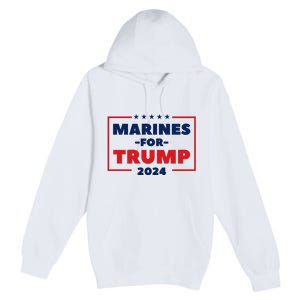 Marines For Trump 2024 Premium Pullover Hoodie