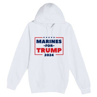 Marines For Trump 2024 Premium Pullover Hoodie