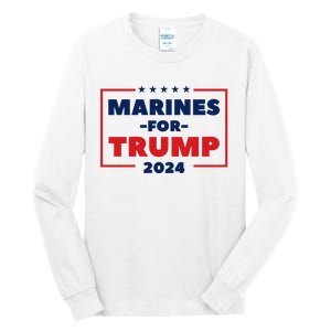 Marines For Trump 2024 Tall Long Sleeve T-Shirt