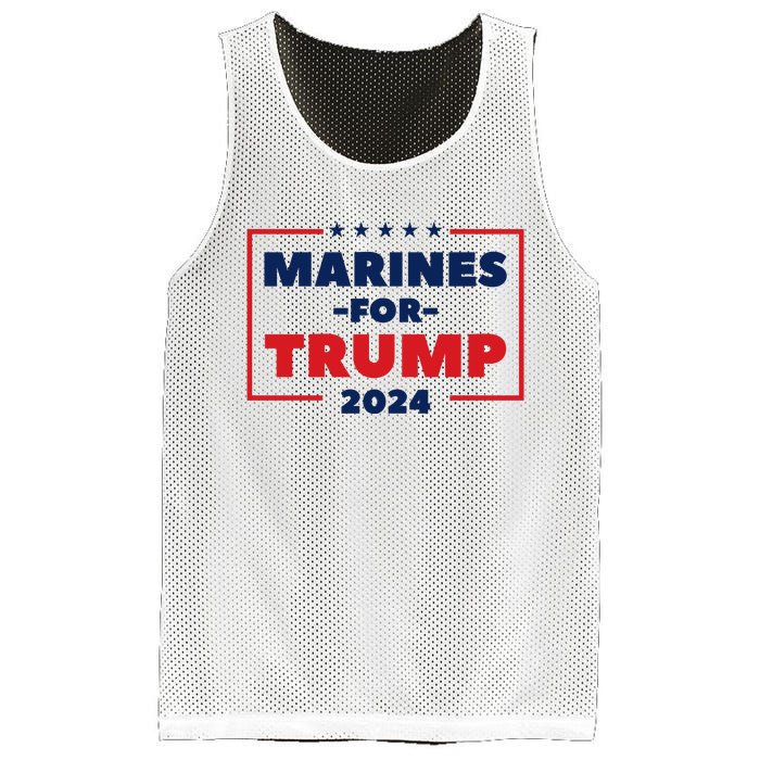 Marines For Trump 2024 Mesh Reversible Basketball Jersey Tank