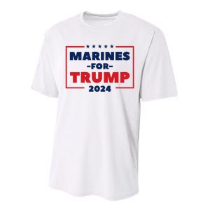 Marines For Trump 2024 Performance Sprint T-Shirt