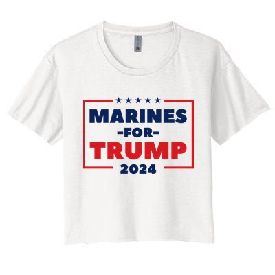 Marines For Trump 2024 Crop Top