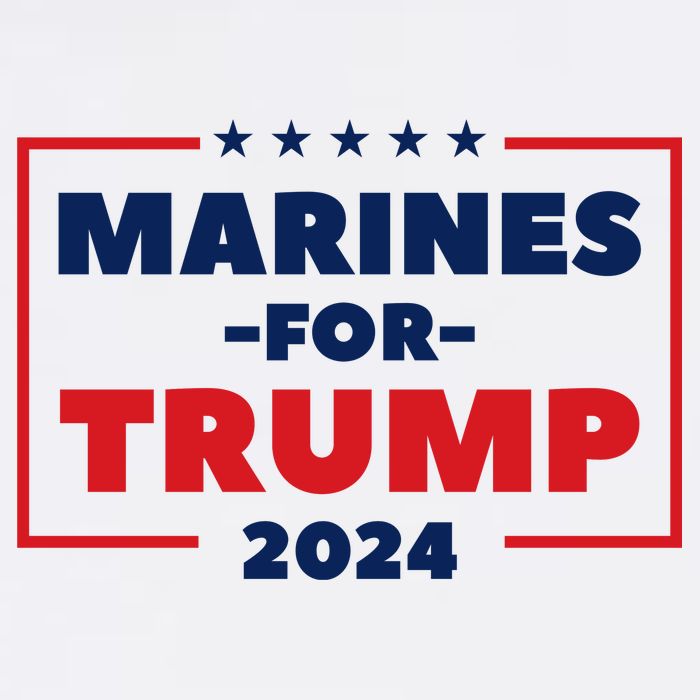 Marines For Trump 2024 Women's Crop Top Tee