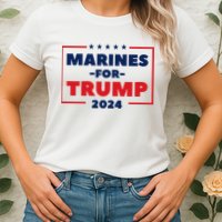Marines For Trump 2024 Womens T-Shirt
