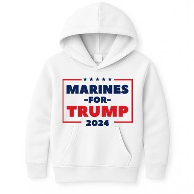Marines For Trump 2024 Kids Hoodie