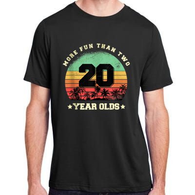 More Fun Than Two Twenty Year Olds 40th Birthday Tank Top Adult ChromaSoft Performance T-Shirt